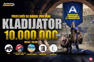 POČELA JE DRUGA FAZA – Postanite kladijator i osvojite  kvad, VIP karte za Srbija - Engleska, letovanje u Turskoj...